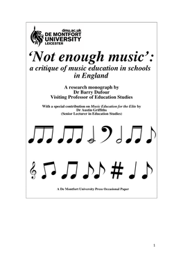 'Not Enough Music'