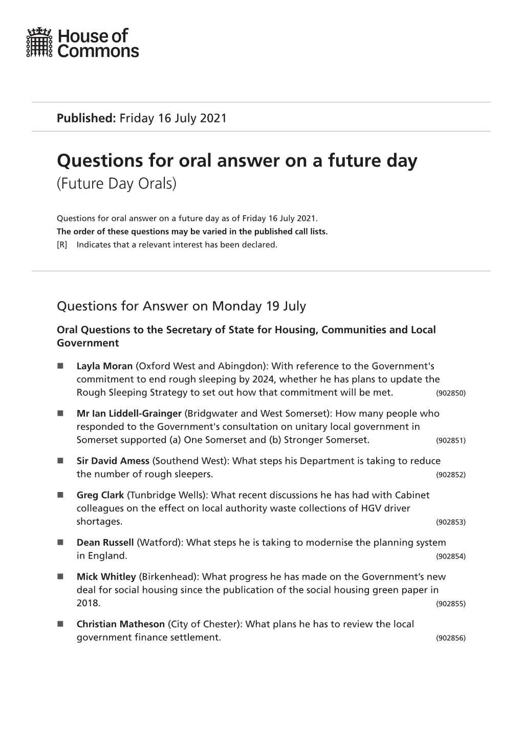 View Future Day Orals PDF File 0.11 MB