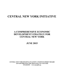 View the Central New York Initiative
