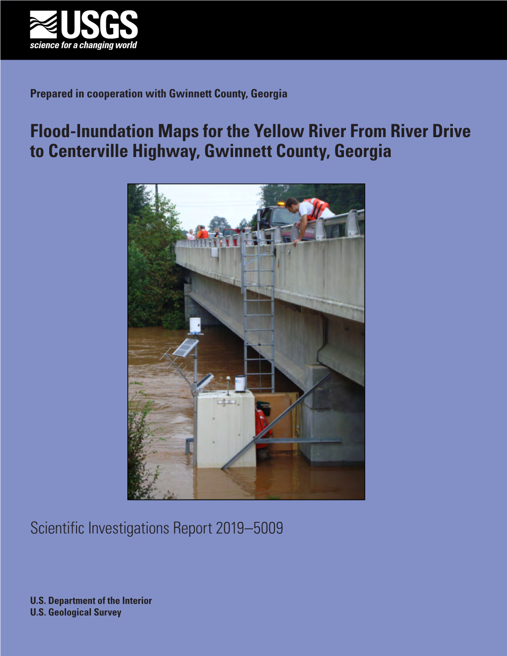 Flood-Inundation Maps for the Yellow River from River Drive to Centerville Highway, Gwinnett County, Georgia
