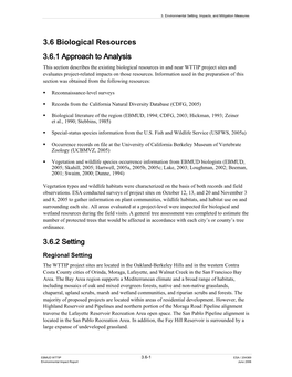 3.6 Biological Resources