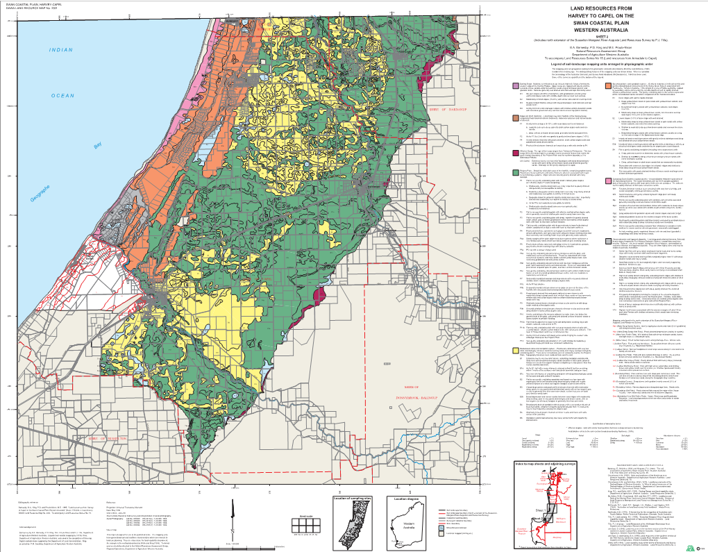 SWAN COASTAL PLAIN LAND RESOURCES from WESTERN AUSTRALIA HARVEY to CAPEL on the Geographe Bay I N D I a N O C E