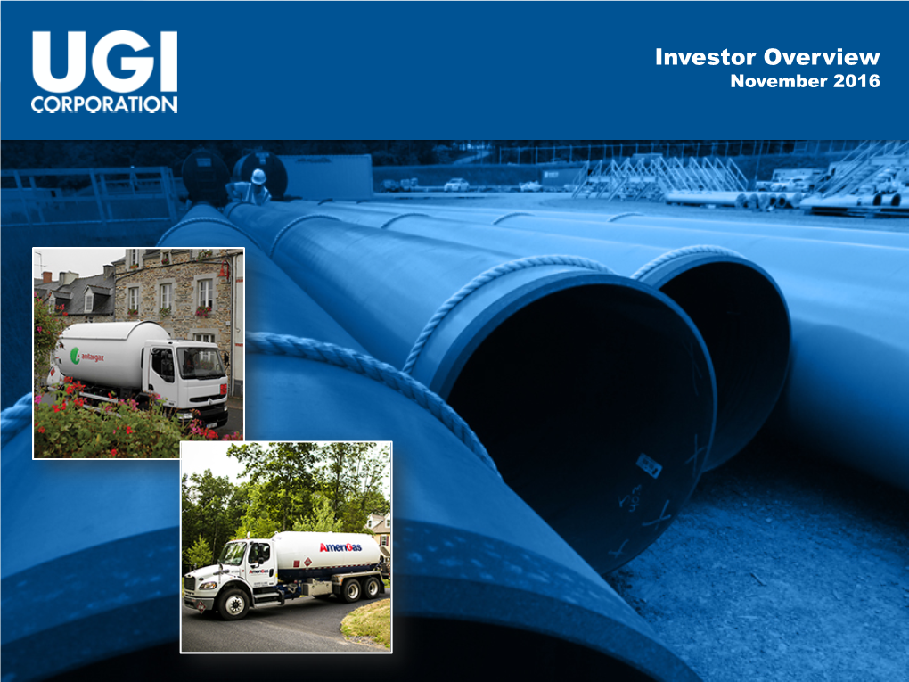 UGI Corporation Is a Distributor and Marketer of Energy Products and Services Including Natural Gas, Propane, Butane, and Electricity