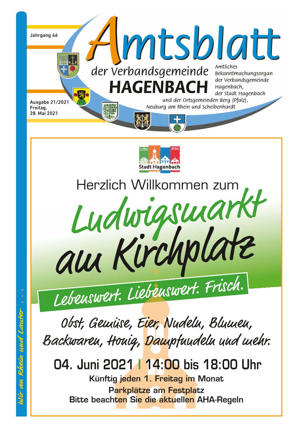 21/2021 Und Der Ortsgemeinden Berg (Pfalz), Freitag, Neuburg Am Rhein Und Scheibenhardt 28