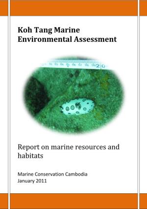 Koh Tang Marine Environmental Assessment