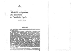 Paleolithic Adaptations and Settlement in Cantabrian Spain