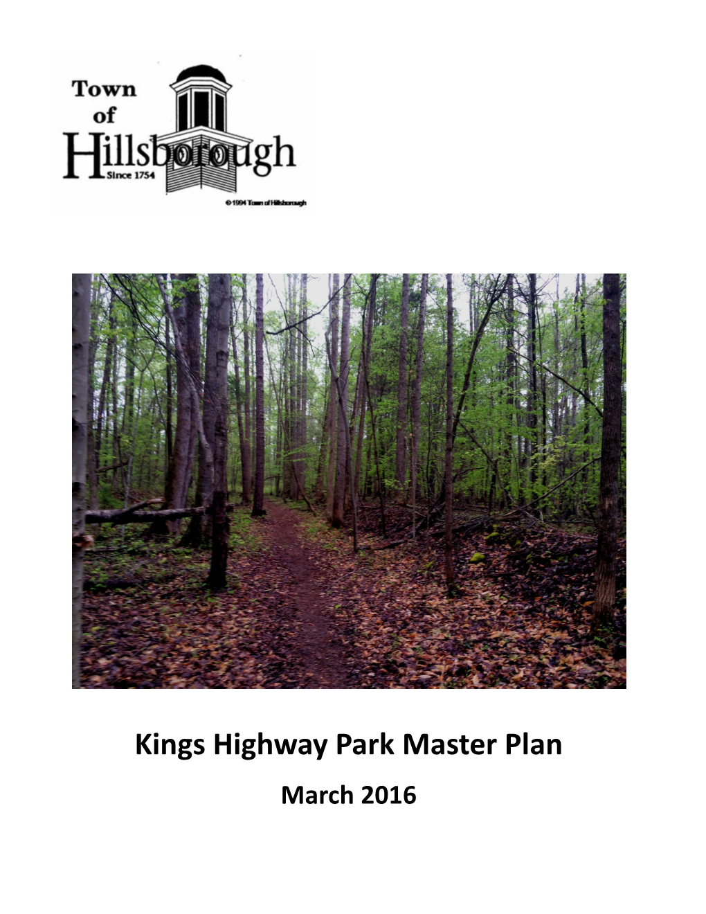 Kings Highway Park Master Plan March 2016