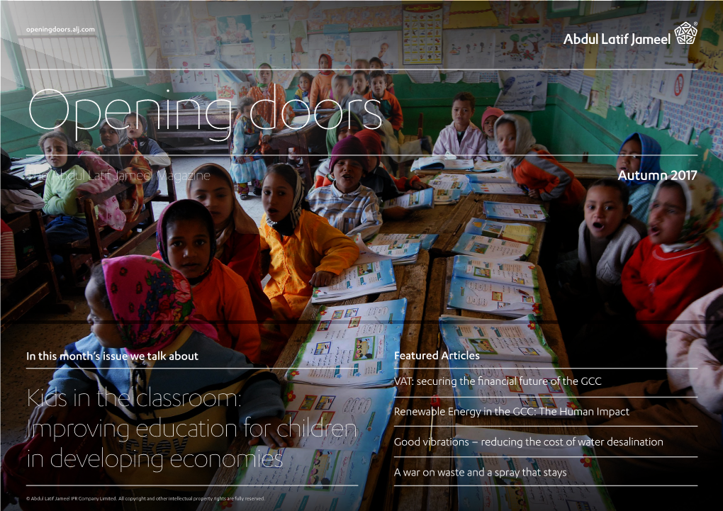 Kids in the Classroom: Improving Education for Children in Developing Economies