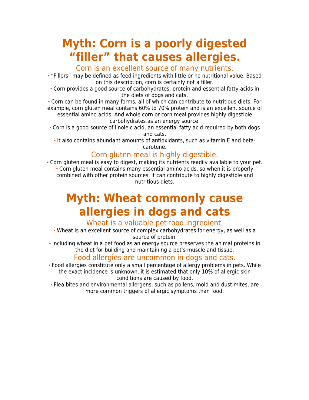 Myth: Corn Is a Poorly Digested Filler That Causes Allergies