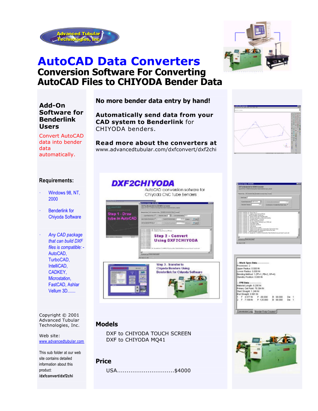 Autocad Data Converters Conversion Software for Converting Autocad Files to CHIYODA Bender Data