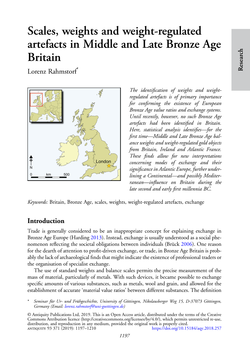 Scales, Weights and Weight-Regulated Artefacts in Middle and Late Bronze Age Britain