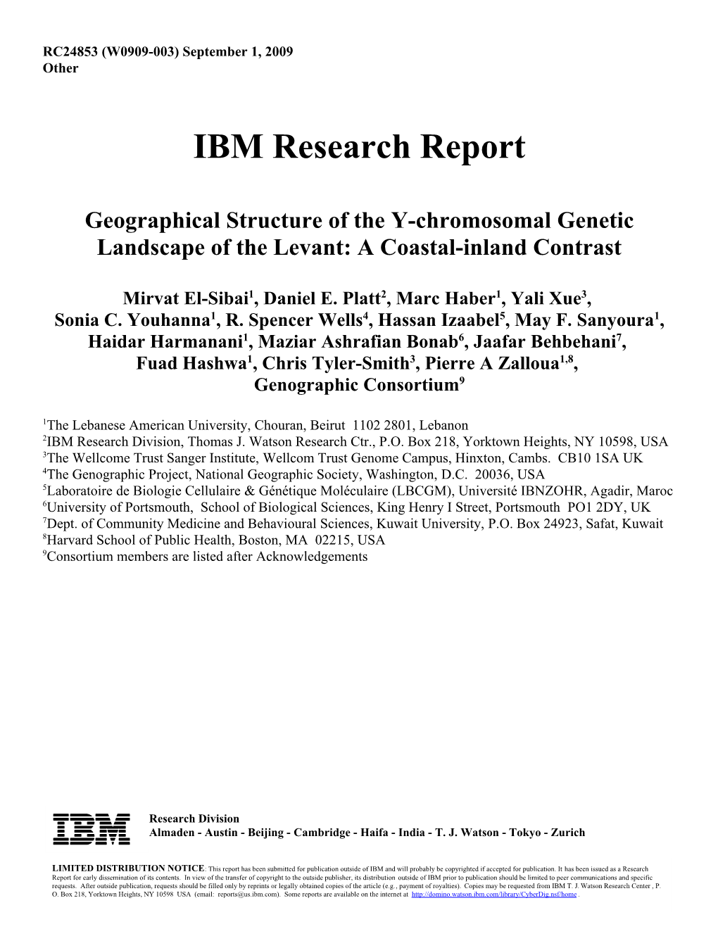 Geographical Structure of the Y-Chromosomal Genetic Landscape of the Levant: a Coastal-Inland Contrast