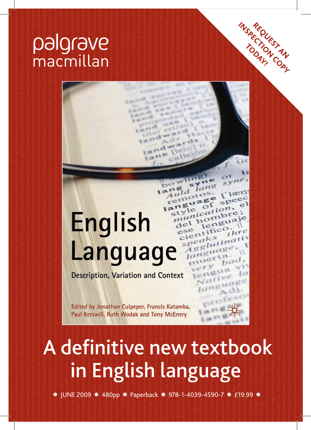 A Definitive New Textbook in English Language