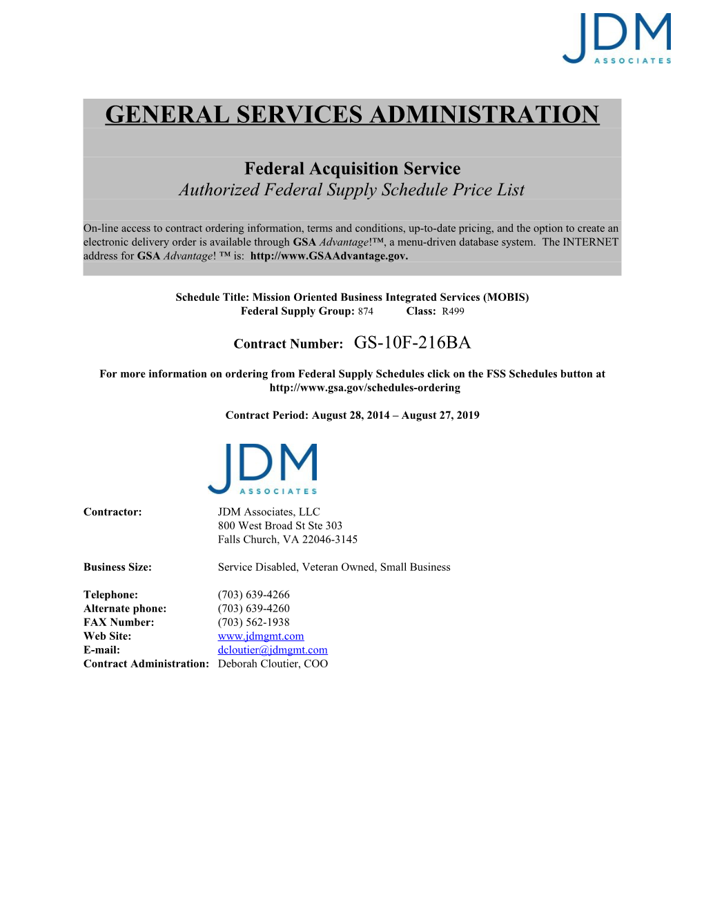 General Services Administration s3