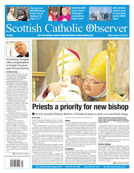 Priests a Priority for New Bishop