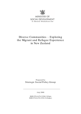 Diverse Communities – Exploring the Migrant and Refugee Experience in New Zealand