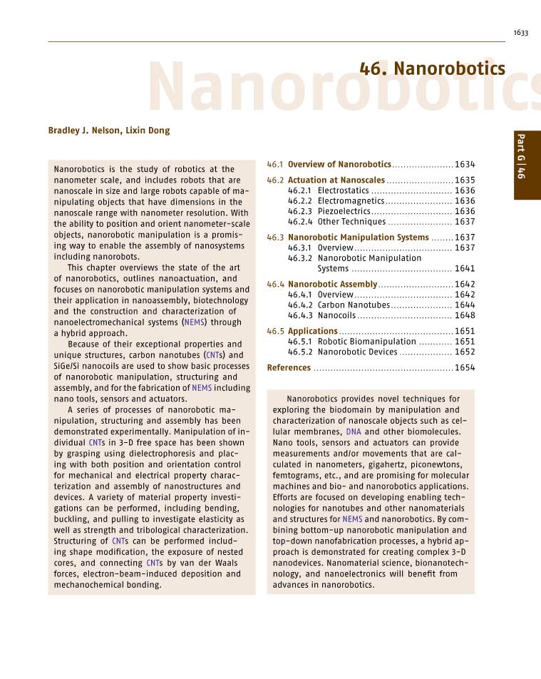 46. Nanorobotics