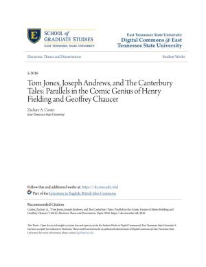 Tom Jones, Joseph Andrews, and the Canterbury Tales