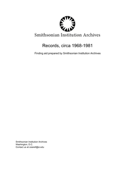 Records, Circa 1968-1981