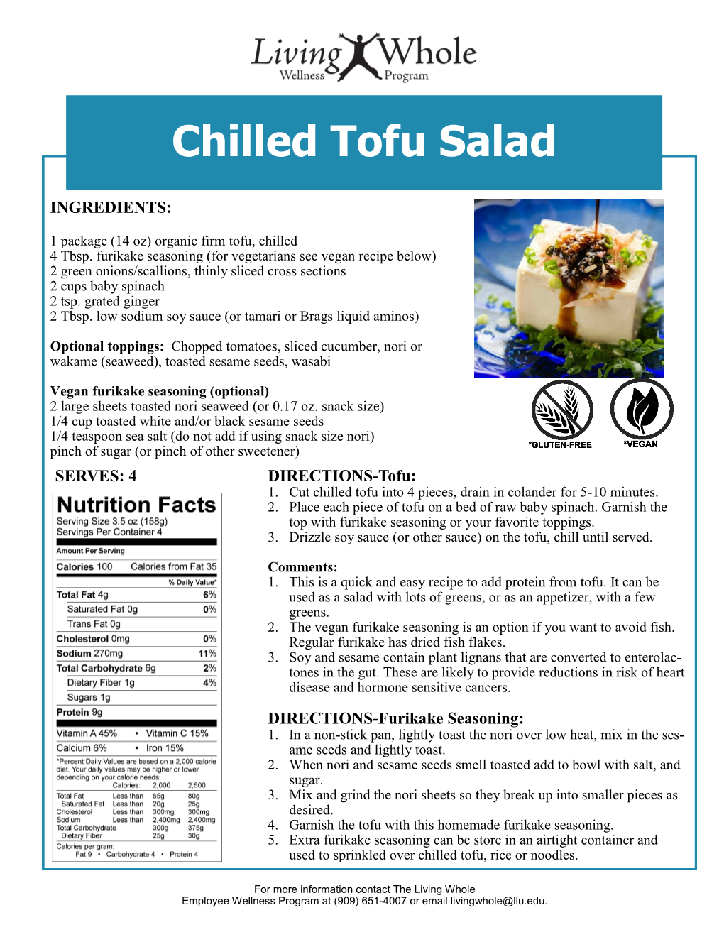 Chilled Tofu Salad