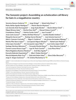 Assembling an Echolocation Call Library for Bats in a Megadiverse Country
