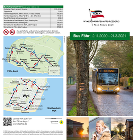Bus Föhr | 2.11.2020 –21.3.2021