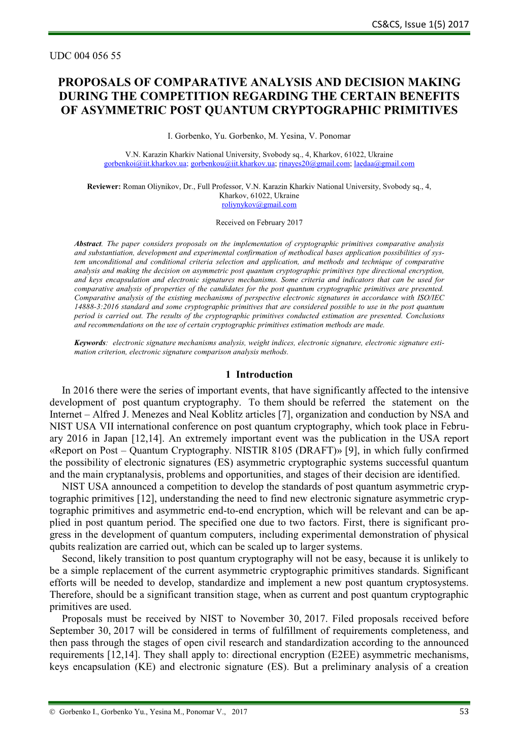 Computer Science and Cybersecurity (Cs&Cs