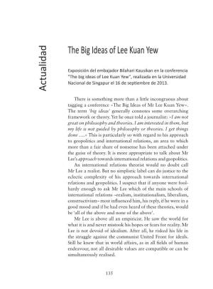 The Big Ideas of Lee Kuan Yew Actualidad