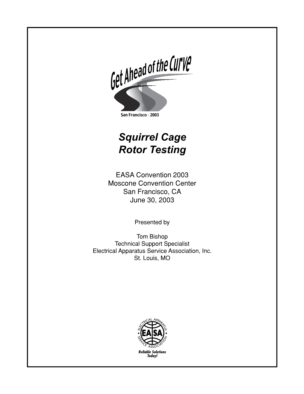 Squirrel Cage Rotor Testing