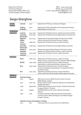 Sergiu Gherghina (University of Glasgow)