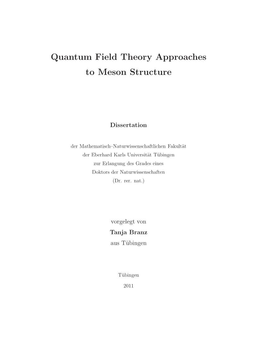 Quantum Field Theory Approaches to Meson Structure