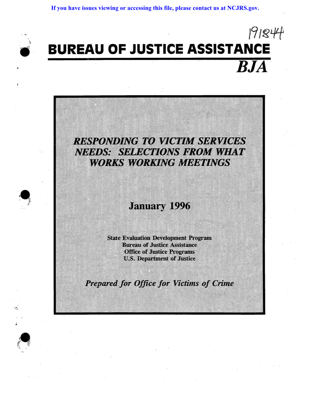 Bureau of Justice Assistance Bja U.S