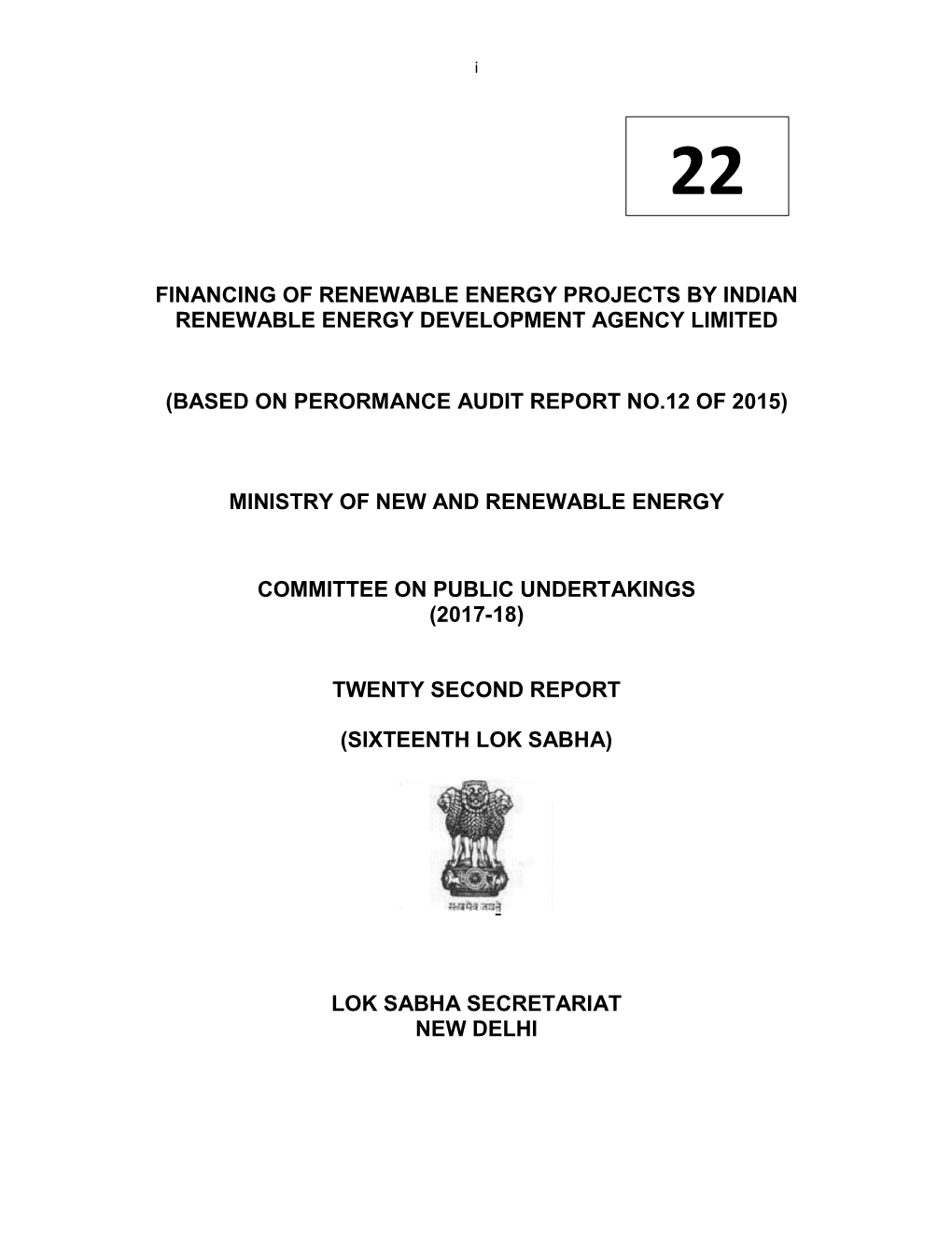 Financing of Renewable Energy Projects.Pdf