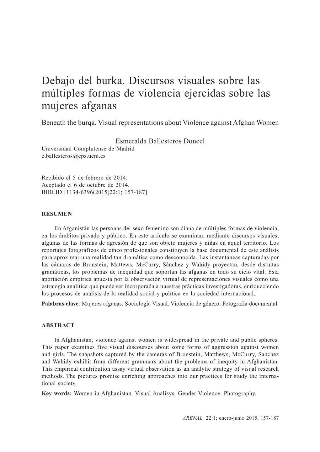 Pdfs/Ai Informe Do- Nes 2011.Pdf] AL-ALI, Nadje Y PRATT, Nicola (2010): What Kind of Liberation? Women and the Occu- Pation of Iraq