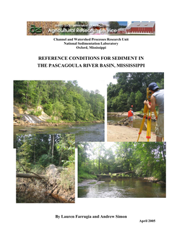 Reference Conditions for Sediment in the Pascagoula River Basin, Mississippi