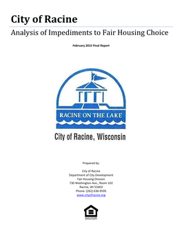 Analysis of Impediments to Fair Housing Choice Final 2014