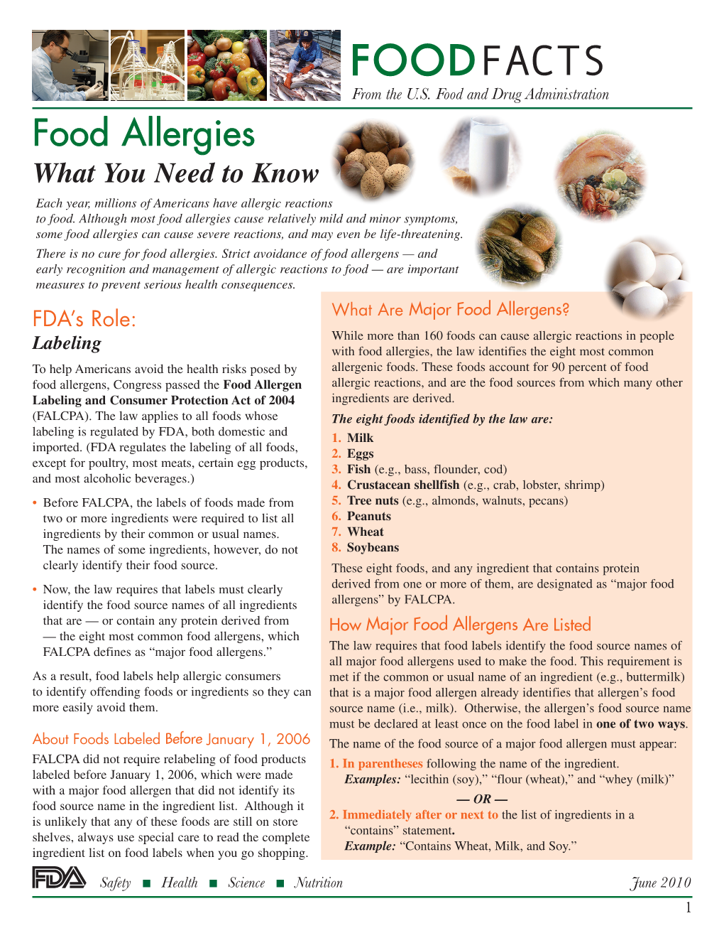 Food Allergies What You Need to Know Each Year, Millions of Americans Have Allergic Reactions to Food