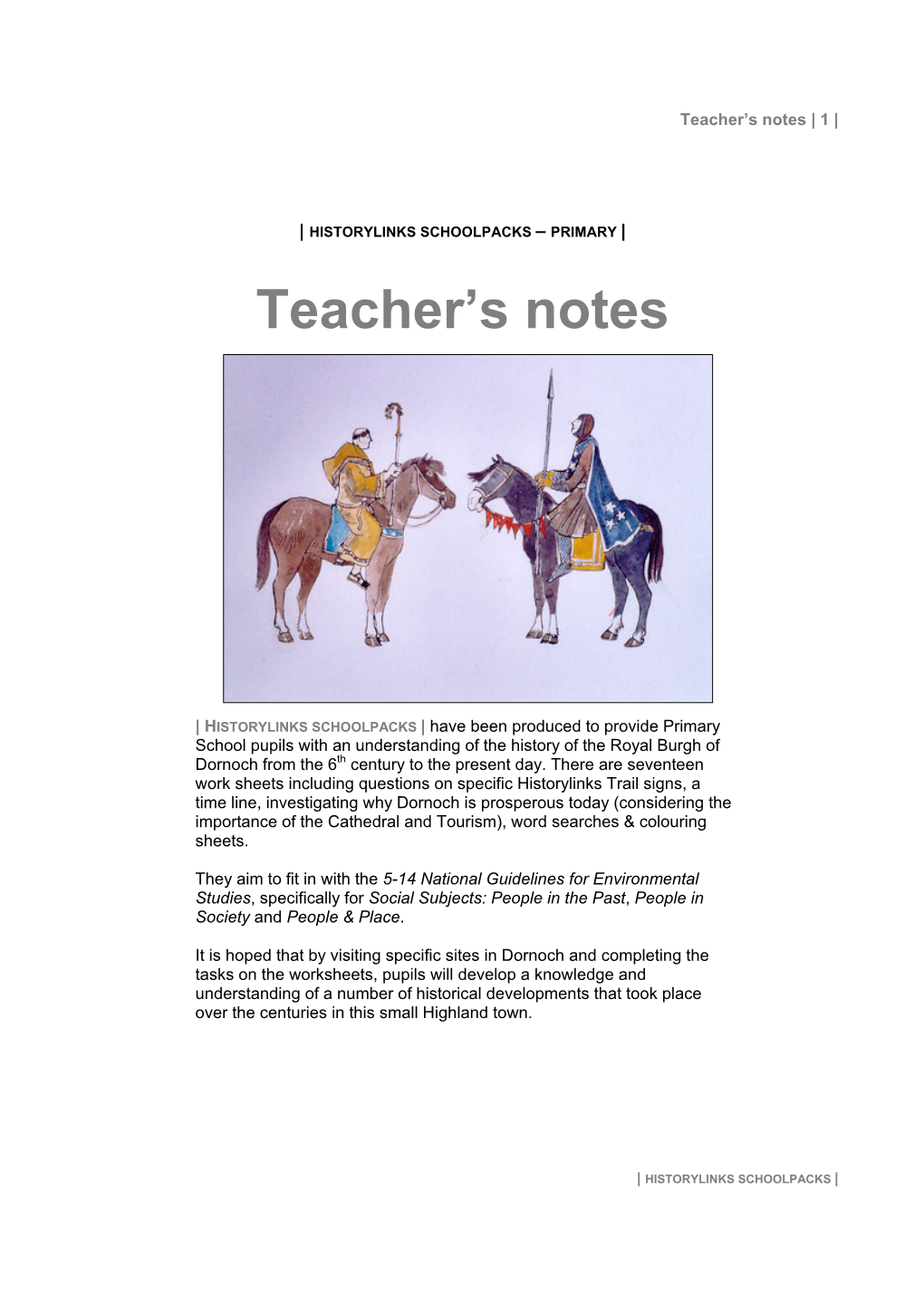 Teacher's Notes