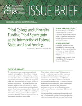 Tribal College and University Funding