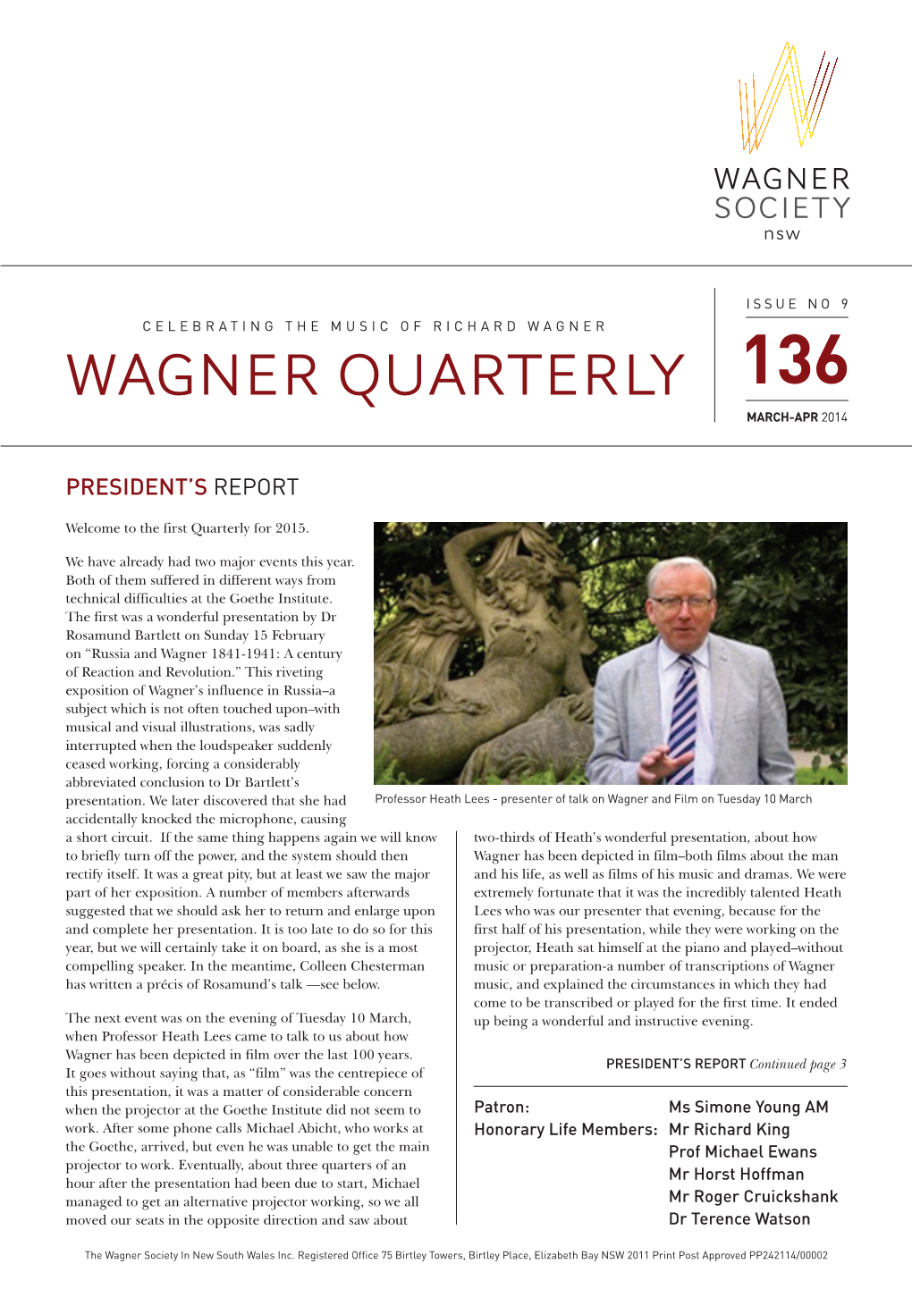 Wagner Quarterly 136 March-Apr 2014