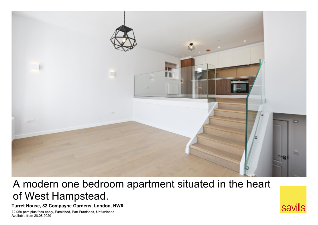 A Modern One Bedroom Apartment Situated in the Heart of West Hampstead