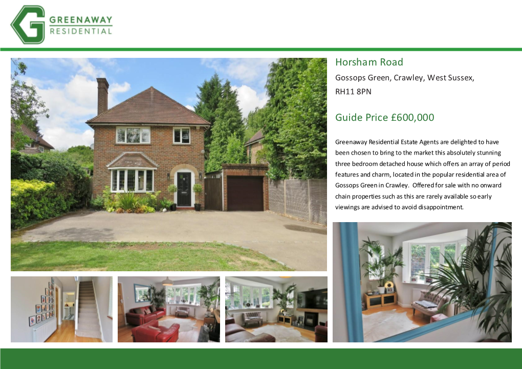 Horsham Road Guide Price £600000