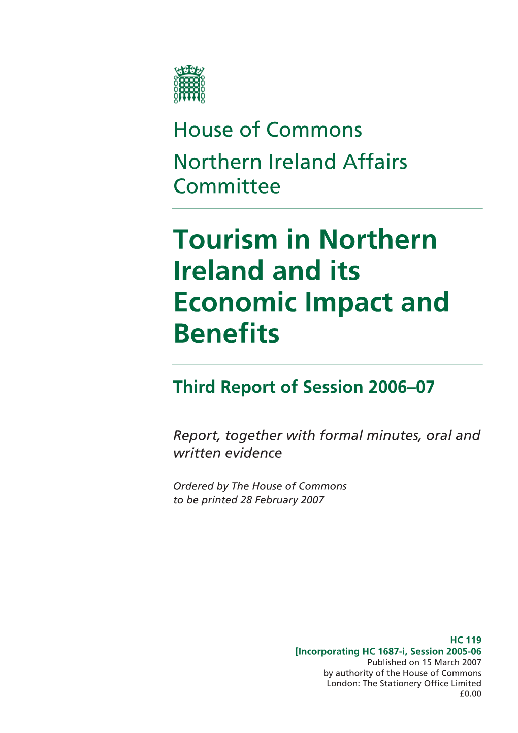 Tourism in Northern Ireland and Its Economic Impact and Benefits