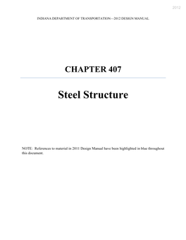 Ch. 407 Structural Steel