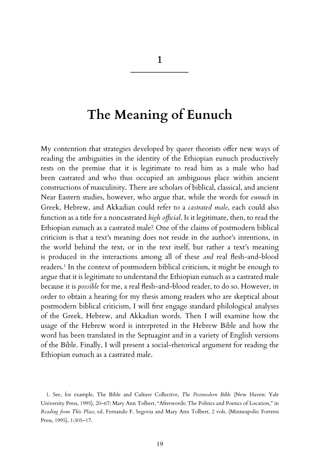 Queering the Ethiopian Eunuch