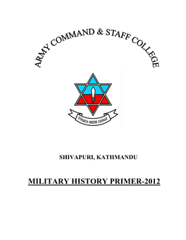 Military History Primer-2012