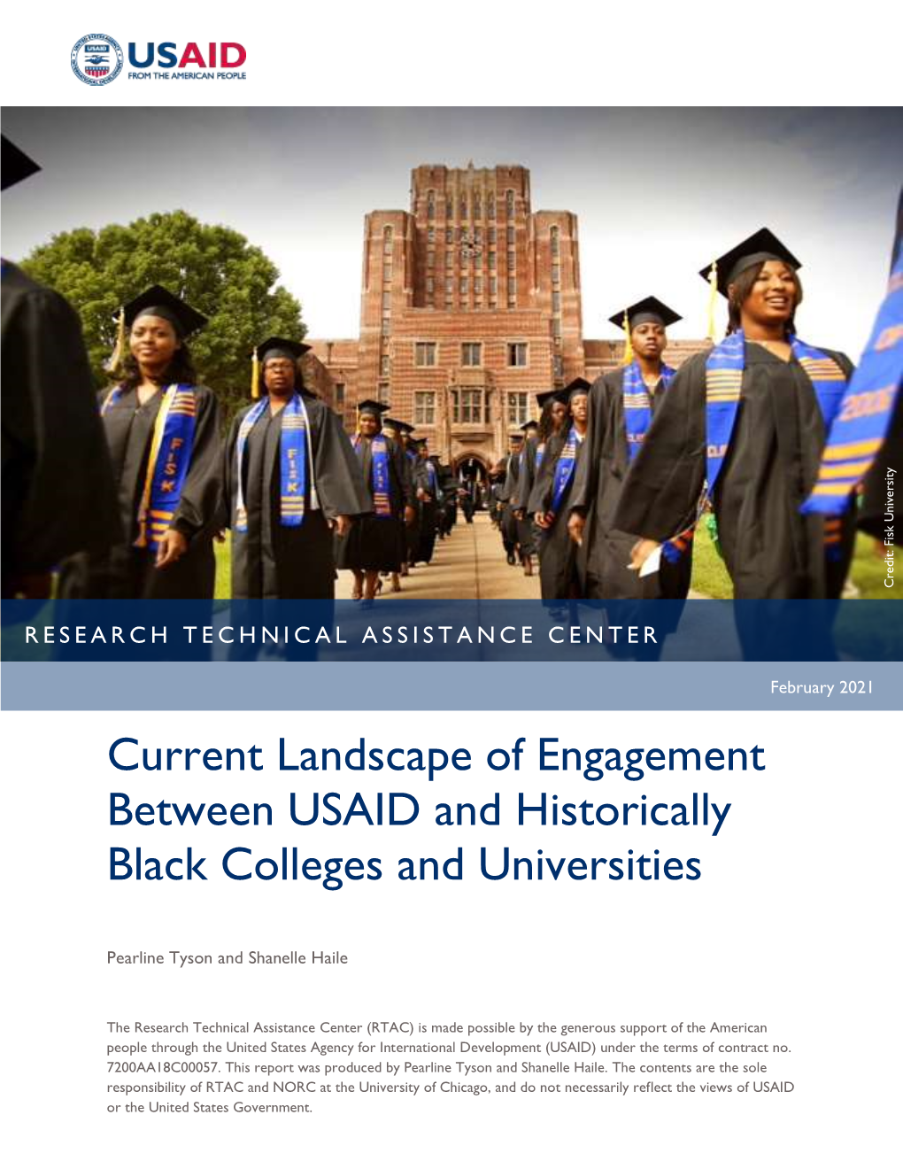 Current Landscape of Engagement Between USAID and Historically Black Colleges and Universities