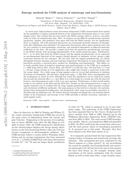 Entropy Methods for CMB Analysis of Anisotropy and Non-Gaussianity