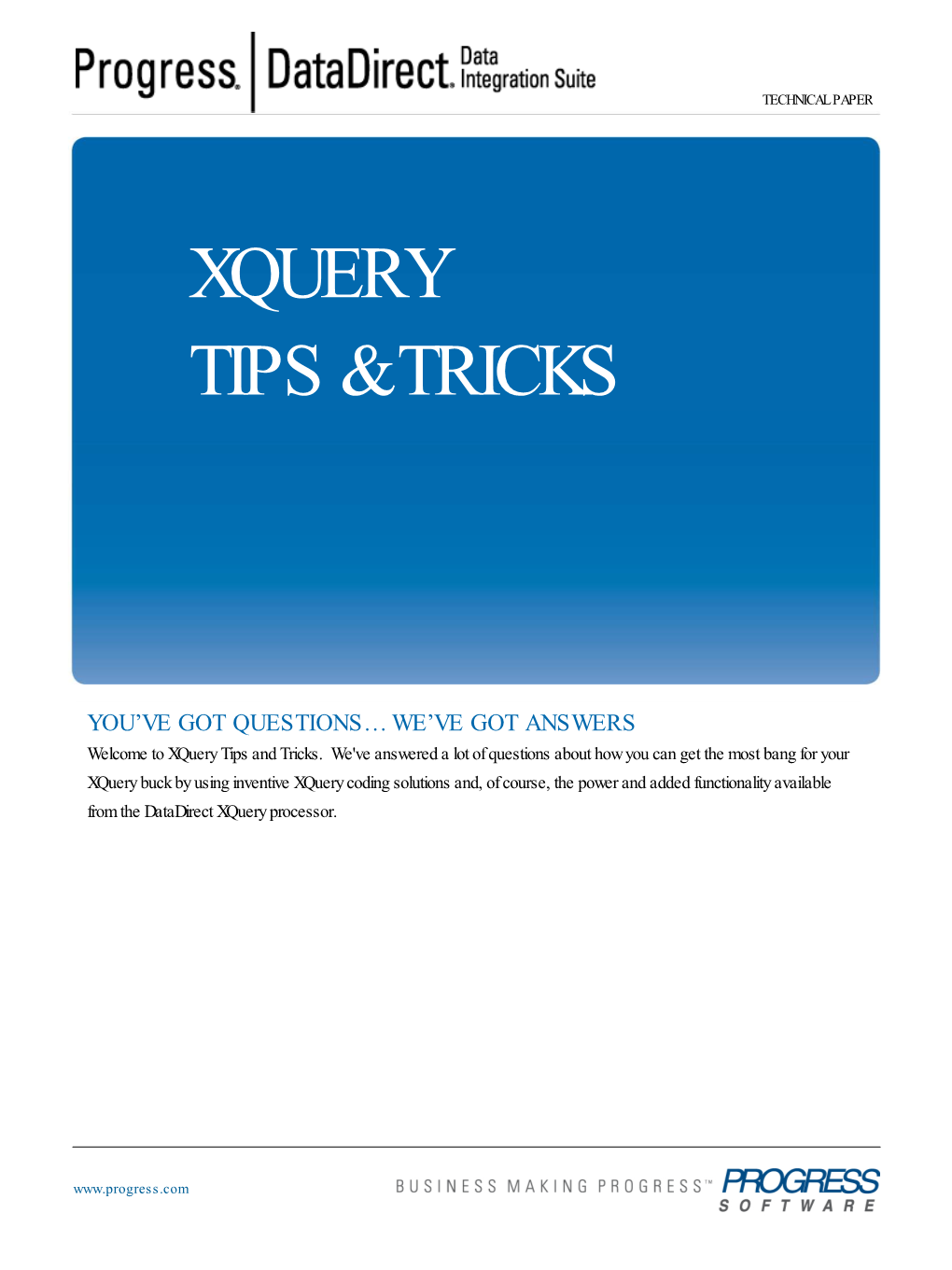 Xquery Tips & Tricks