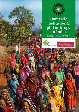 Domestic Institutional Philanthropy in India